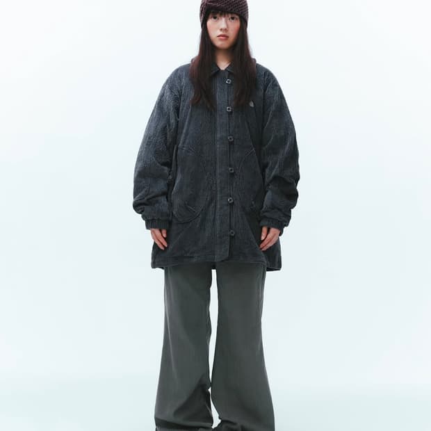 코이세이오 코듀로이 봄버 자켓 블루그레이