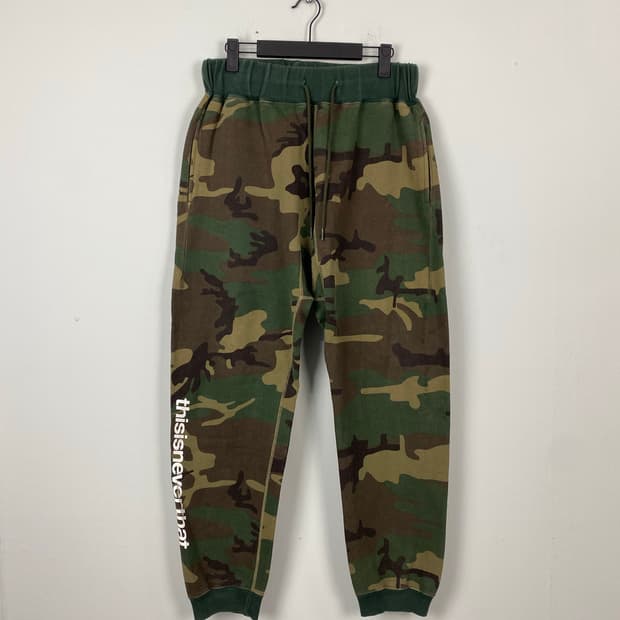 디스이즈네버댓 카모 스웻팬츠 L <604>
