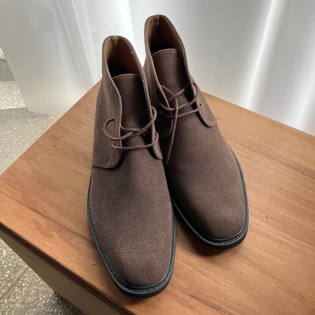 스웨이드 처카 부츠 모카브라운 280