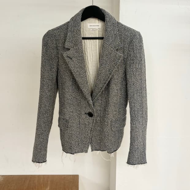 이자벨 마랑 그레이 헤링본 울 혼방 자켓