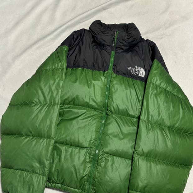 105 노스페이스 눕시 700 그린 패딩