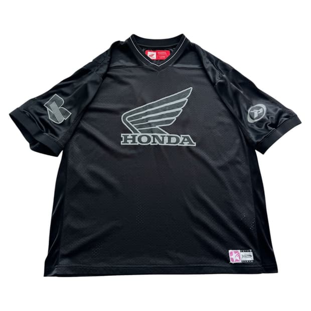 혼다 윙 로고 메쉬 반팔 져지 