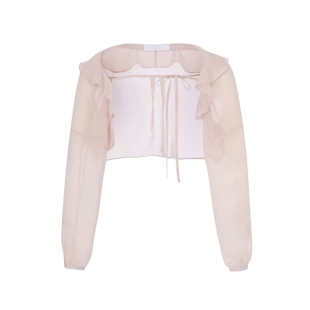 낫유어로즈 쉬폰 볼레로