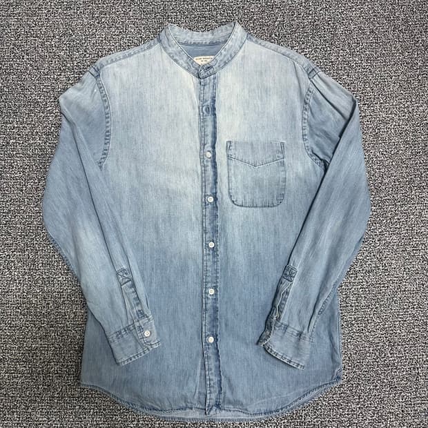 (S) 클럽모나코 헨리넥 데님 셔츠