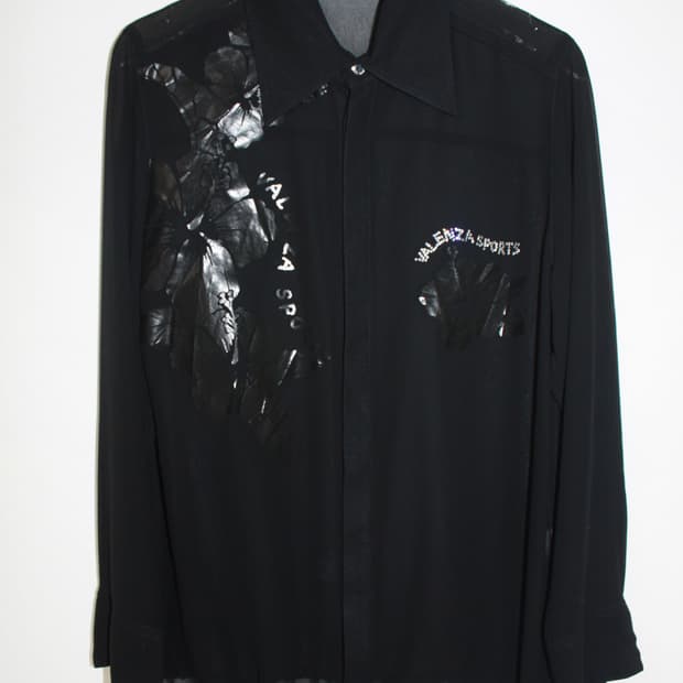 floral see-through blouse