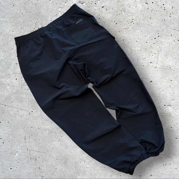 [L] 몽벨 블랙 조거 트레이닝 바지 테크 트랙 팬츠 D728