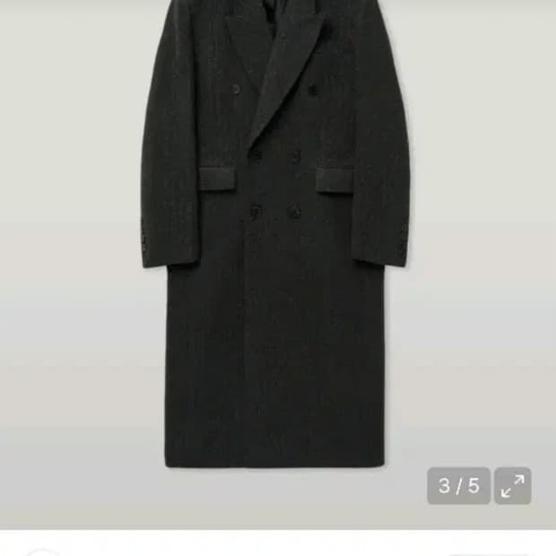 엘무드 발렌티누스 더블코트(그레이 스트라이프) 사이즈 46 팝니다