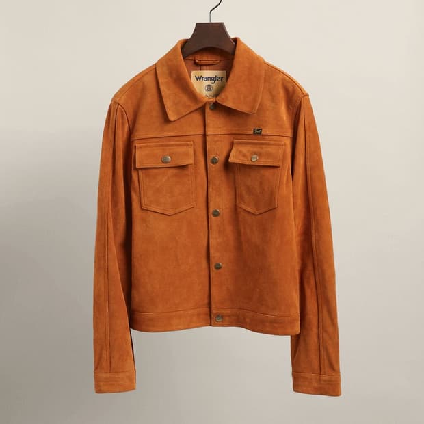 랭글러 Wrangler x gant 스웨이드 트러커 자켓 M Size