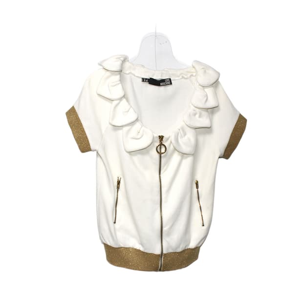 2002 AW LOVE MOSCHINO 러브모스키노 플라워 집업 가디건