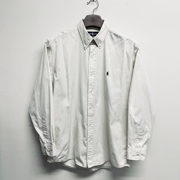 폴로 랄프로렌 (Polo) 아이보리 긴팔 셔츠 (XL)