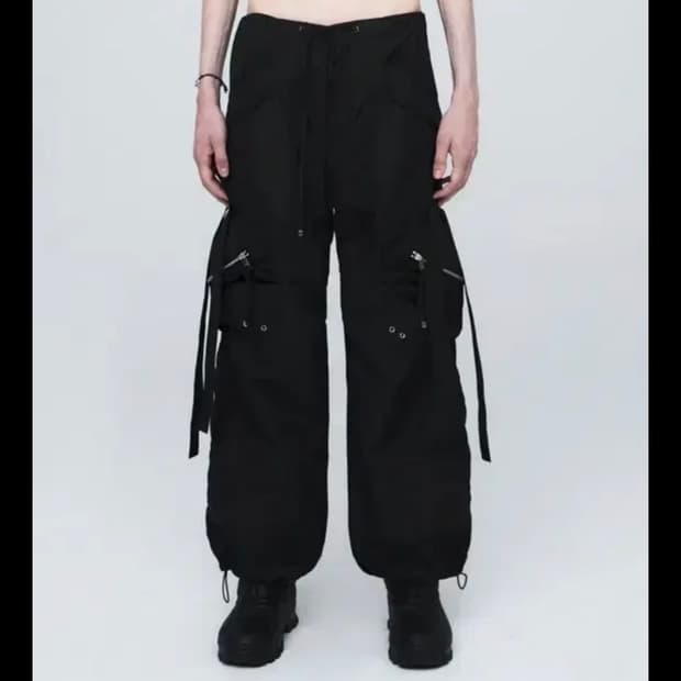 Nache 나체 카고 convex tie cargo pants 1