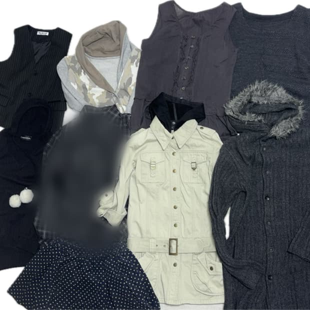 빈티지 옷 일본 도트 펑크 갸루 니트 반팔 가디건 자켓