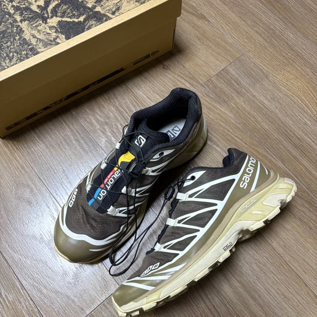 살로몬 XT-6 ADVANCED 렌 캥거루 바닐라 US7.5