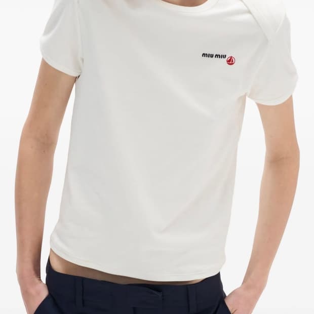 miu miu 미우미우 프티 바토 티셔츠 xs 새상품