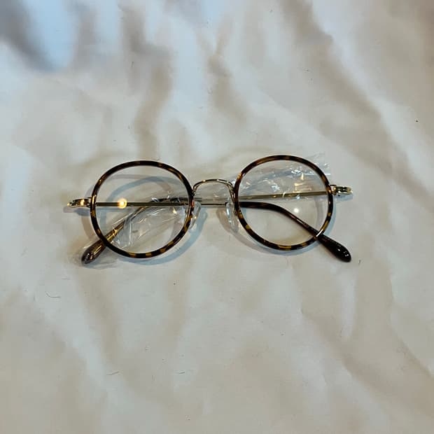 초경량 레오파드 동글이 빈티지안경