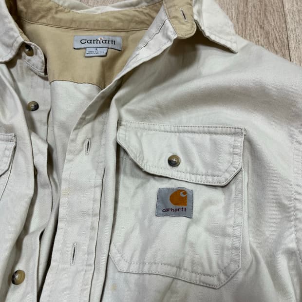칼하트 베이지 셔츠 L 