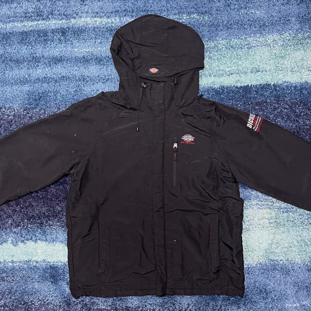 디키즈 후드 바람막이 블랙