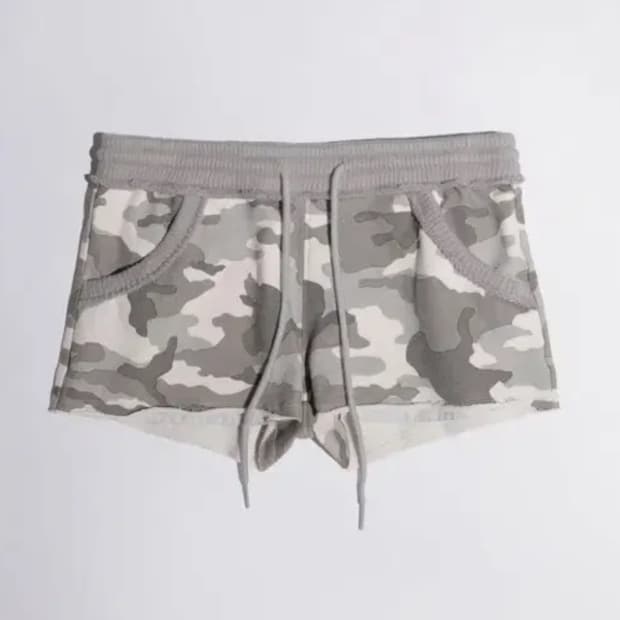 스컬프터 camouflage shorts gray 카모플라쥬 쇼츠 그레이