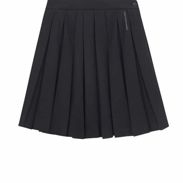 스마트어반유즈풀 (코이세이오) 플라워 플리츠 스커트 블랙 사이즈 1