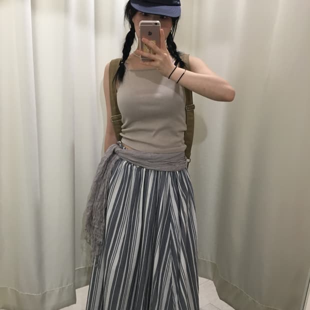 Lugnoncure stripe skirt