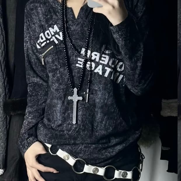 Vintage Print long sleeve