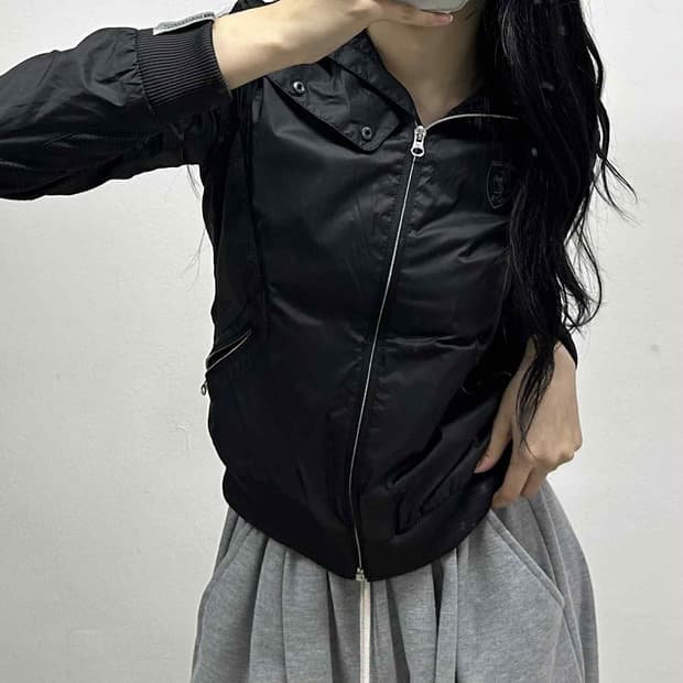 퓨마 x 페라리 블랙 윈드브레이커 자켓 트랙탑 희귀져지(S)