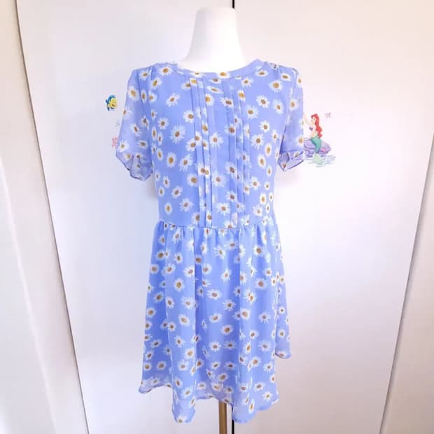 포에버21 forever21 반팔 쉬폰원피스