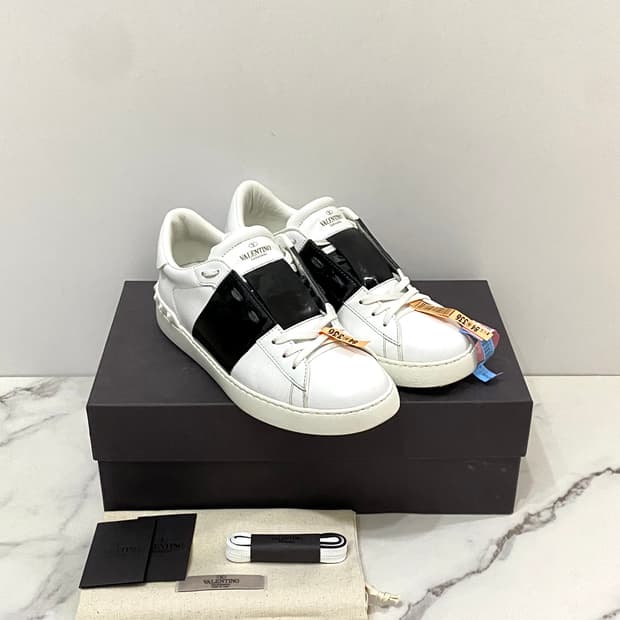 41.5 발렌티노 히든 스니커즈 신발 유광 블랙 풀박스