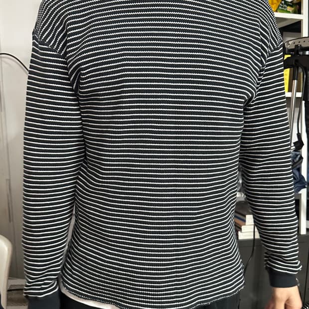 빔즈 와플 스트라이프 티셔츠 s사이즈