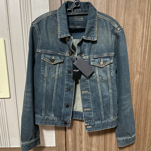 생로랑 퍼너먼트 청자켓