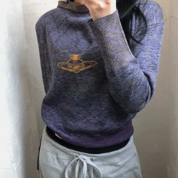 Vivienne Westwood 비비안웨스트우드 레드라벨 오브 로고 니트