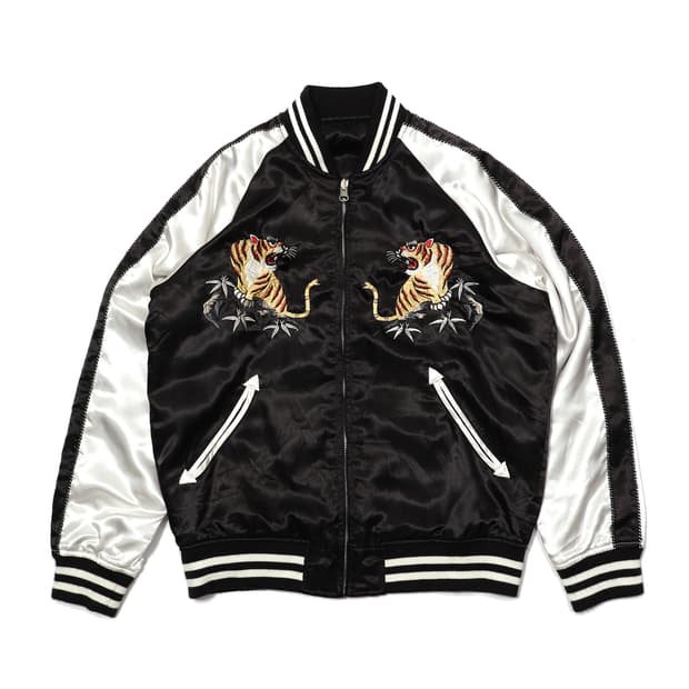 AVIREX 리버시블 타이거 스카잔 점퍼 women L