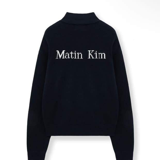 마뗑킴 하프집업 니트