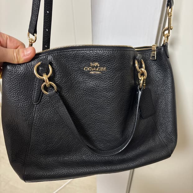 코치 가죽가방