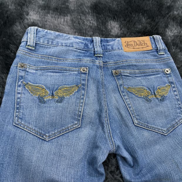 투티/0137 본더치 컷팅 연청 데님 부츠컷 바지