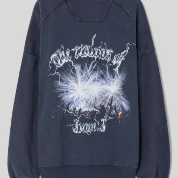 준지25ss 오버 그래픽 맨투맨