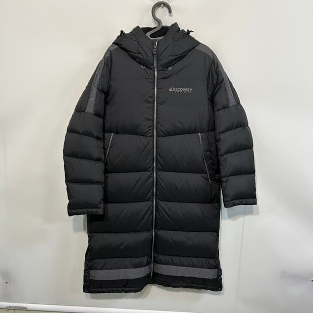 디스커버리 여성 롱패딩 90 덕다운 블랙
