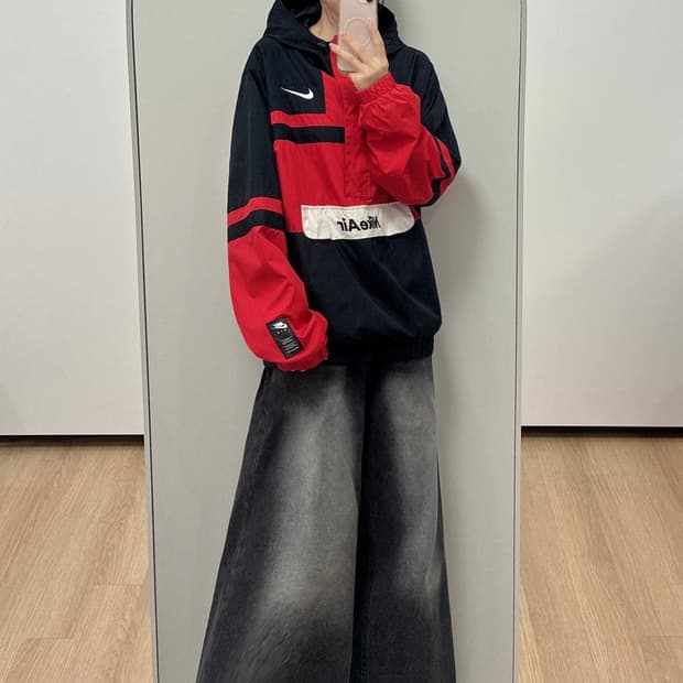 나이키 NSW 에어 우븐 아노락 자켓