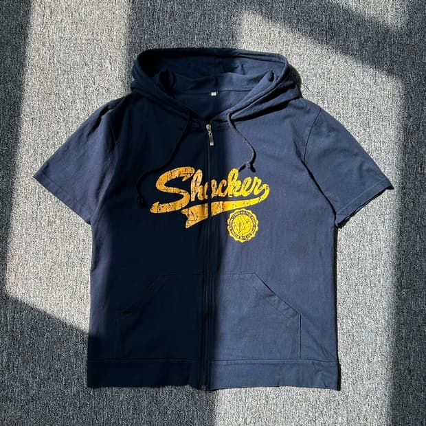 빈티지 y2k 반팔 후드집업 