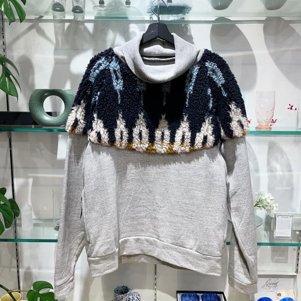 캐피탈 boa fleece crewneck