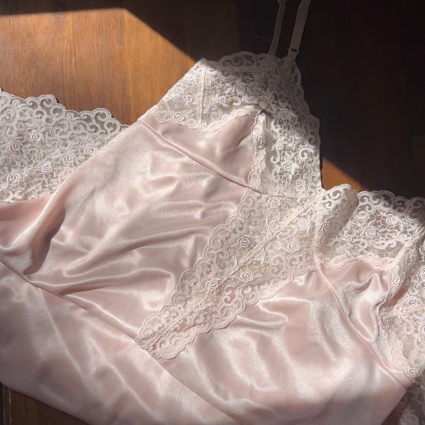 Powder Pink Slip Dress