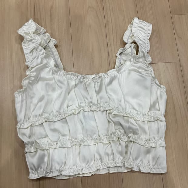 M) 자라 새틴 탑