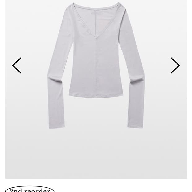 킴서울 513 V neck long sleeve LIGHT GREY