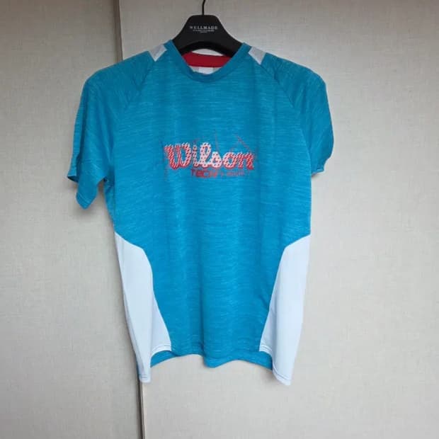 윌슨 기능성 반팔 티셔츠 블루95