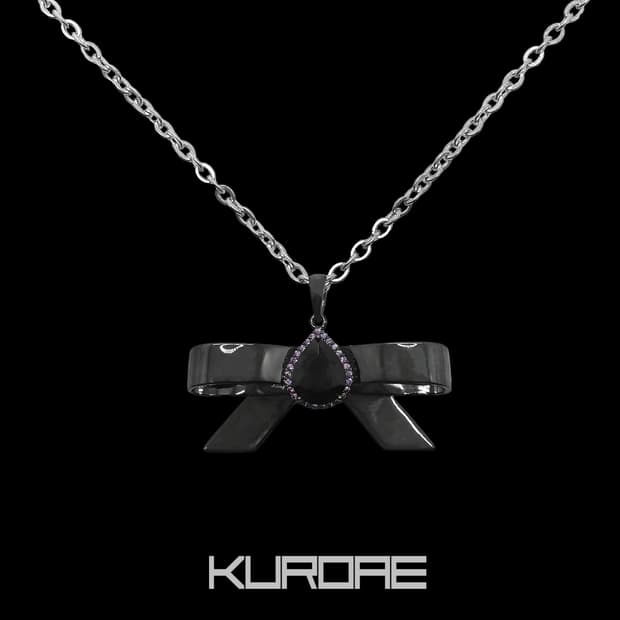 KUKU Tear Ribbon Long Necklace