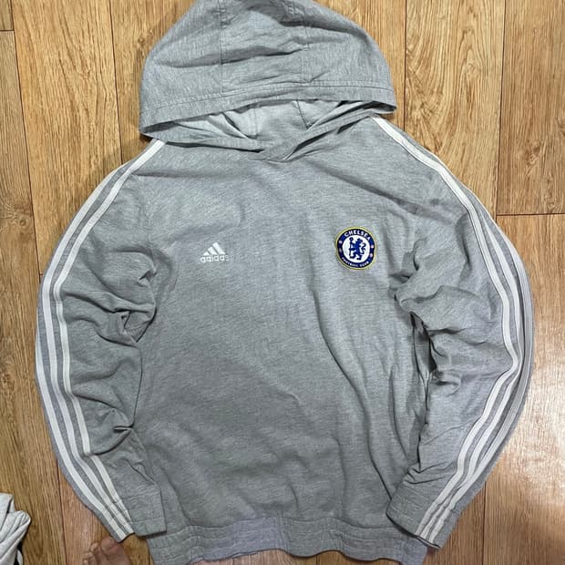아디다스 첼시 그레이 후드티 축구 긴팔 fc