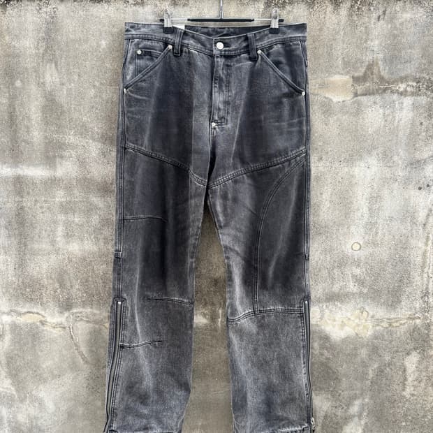 AndersonBell blitz washed zipper Jeans L