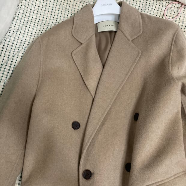 르마드 울 세미오버 코트 카멜 3사이드팔아요