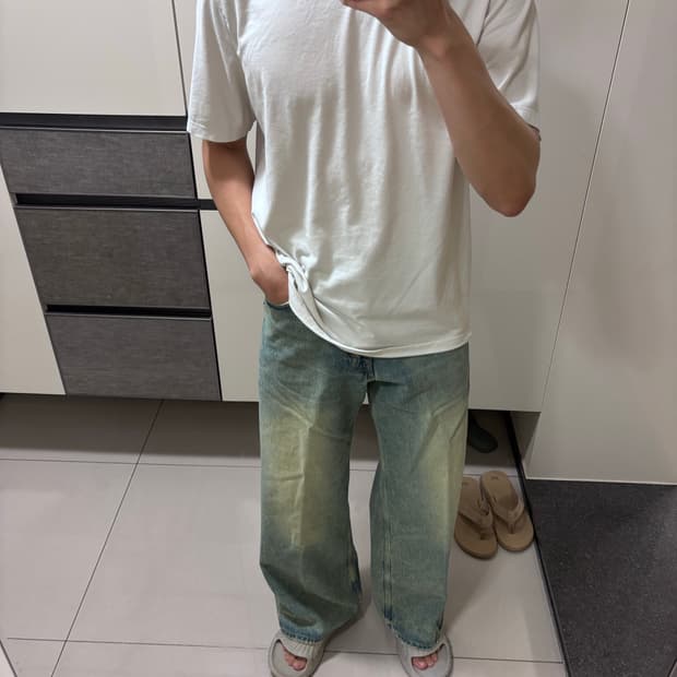 29 자라 ZARA 데님 슈퍼 와이드 빈티지 팬츠