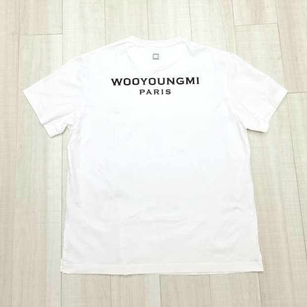 [새상품급,48]우영미 백로고 반팔 화이트